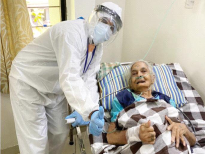 Kelly also beat Corona on the threshold of ninety | नव्वदीच्या उंबरठ्यावरही केली कोरोनावर मात; शरणव्वा आजींची धैर्यकथा Kelly also beat Corona on the threshold of ninety | नव्वदीच्या उंबरठ्यावरही केली कोरोनावर मात; शरणव्वा आजींची धैर्यकथा