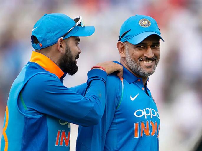 This man made me run like in a fitness test, Virat Kohli share emotional pic with MS Dhoni | 'कॅप्टन कूल' धोनी जेव्हा फिटनेस टेस्ट घेतो; विराट कोहलीनं सांगितला किस्सा
