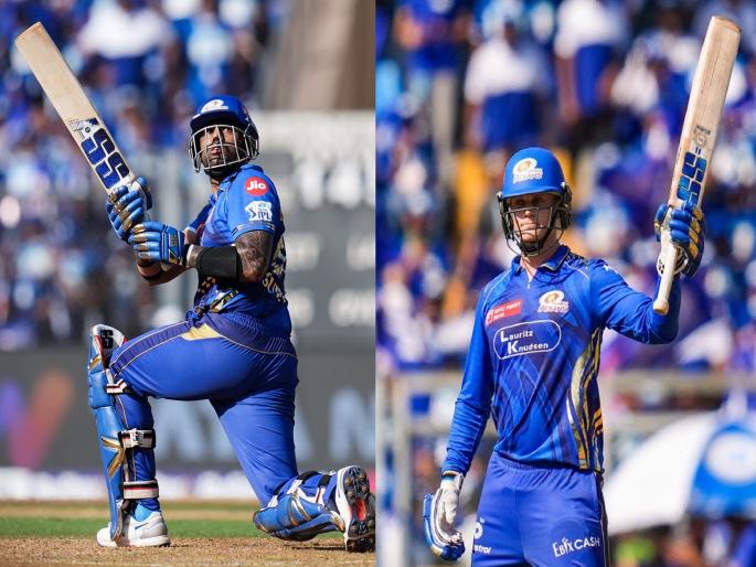MI vs LSG IPL 2025: Suryakumar and Ryan storm, Naman Dhir also bat well; set a target of 216 runs | सूर्यकुमार अन् रायनचा झंझावात, नमन धिरनेही चोपले; लखनौसमोर 216 धावांचे आव्हान...