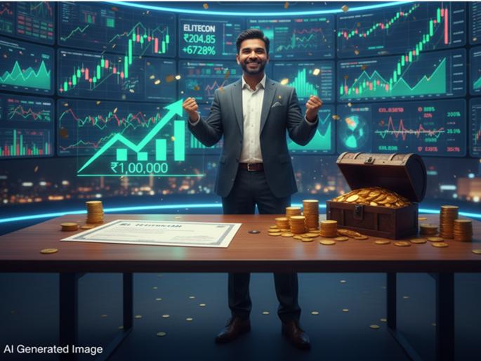 penny stock elitecon international become multibagger stock 1 lakh value now 68 lakh rupees | पेनी स्टॉक बनला मल्टीबॅगर, एका वर्षात केलं मालामाल; १ लाखांचे झाले ६८ लाखांपेक्षा अधिक