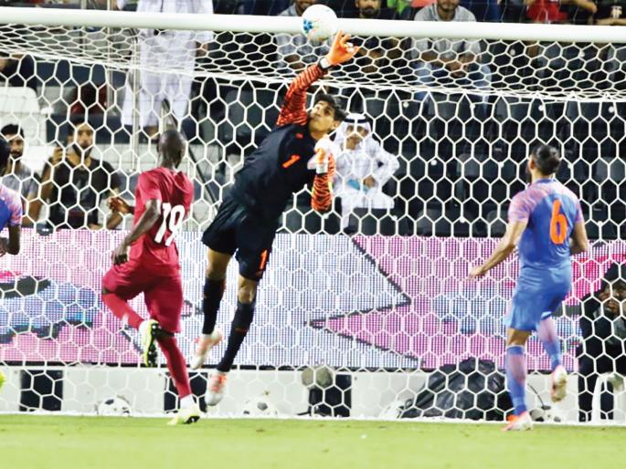 India equalizes with Qatar; The FIFA World Cup hopes are still alive | भारताने बलाढ्य कतारला रोखले बरोबरीत; फिफा विश्वचषकाच्या आशा अजूनही जिवंत India equalizes with Qatar; The FIFA World Cup hopes are still alive | भारताने बलाढ्य कतारला रोखले बरोबरीत; फिफा विश्वचषकाच्या आशा अजूनही जिवंत