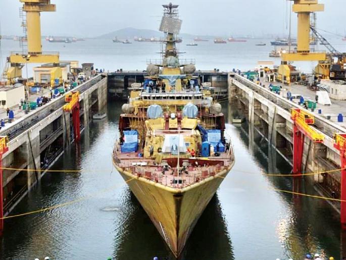 Naval first dry dock in Mumbai; Launch on September 7 | नौदलाचे पहिले ड्राय डॉक मुंबईत;  २८ सप्टेंबरला लोकार्पण Naval first dry dock in Mumbai; Launch on September 7 | नौदलाचे पहिले ड्राय डॉक मुंबईत;  २८ सप्टेंबरला लोकार्पण