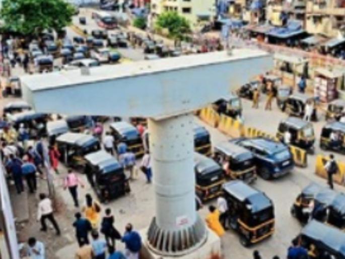 Skywalk demolished in Bandra East; but when will it be rebuilt? | Mumbai: वांद्रे पूर्वेला स्कायवॉक पाडला; मात्र तो पुन्हा बांधणार कधी?