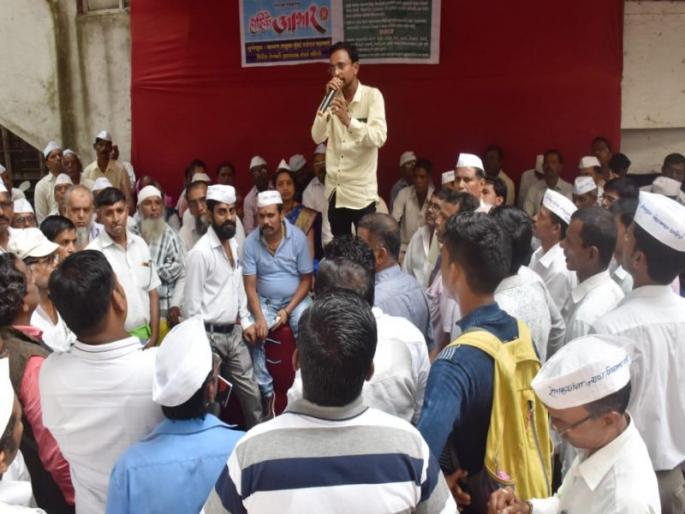 Mumbai-Baroda highway affected farmers; Without proper remuneration, the land will not be given | मुंबई-बडोदा महामार्ग बाधित शेतकऱ्यांचे उपोषण; योग्य मोबदल्या दिल्याशिवाय जमीन देणार नाही Mumbai-Baroda highway affected farmers; Without proper remuneration, the land will not be given | मुंबई-बडोदा महामार्ग बाधित शेतकऱ्यांचे उपोषण; योग्य मोबदल्या दिल्याशिवाय जमीन देणार नाही