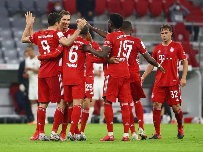 Bayern Munich clinches eighth consecutive Bundesliga title | बुंदेसलीगा फुटबॉल: बायर्न म्युनिखला आठव्यांदा जेतेपद Bayern Munich clinches eighth consecutive Bundesliga title | बुंदेसलीगा फुटबॉल: बायर्न म्युनिखला आठव्यांदा जेतेपद