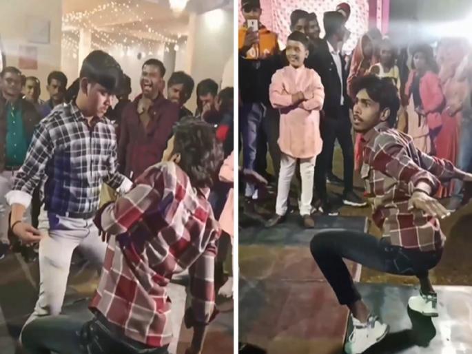 Video: First chicken, after that peacock and then... you will laugh while watching the dance of young people | Video: आधी कोंबडा मग मोर अन् नंतर...तरुणांचा विचित्र डान्स पाहून पोट धरुन हसाल Video: First chicken, after that peacock and then... you will laugh while watching the dance of young people | Video: आधी कोंबडा मग मोर अन् नंतर...तरुणांचा विचित्र डान्स पाहून पोट धरुन हसाल
