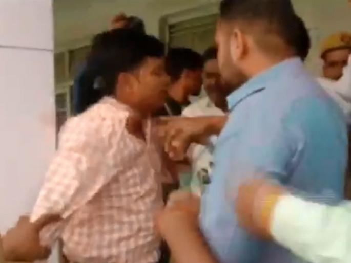 Shocking... Election Official was asking voters to press the 'cycle' symbol of Samajwadi party | Video : धक्कादायक...निवडणूक कर्मचारीच सांगत होता 'सायकलचे' बटण दाबा Shocking... Election Official was asking voters to press the 'cycle' symbol of Samajwadi party | Video : धक्कादायक...निवडणूक कर्मचारीच सांगत होता 'सायकलचे' बटण दाबा