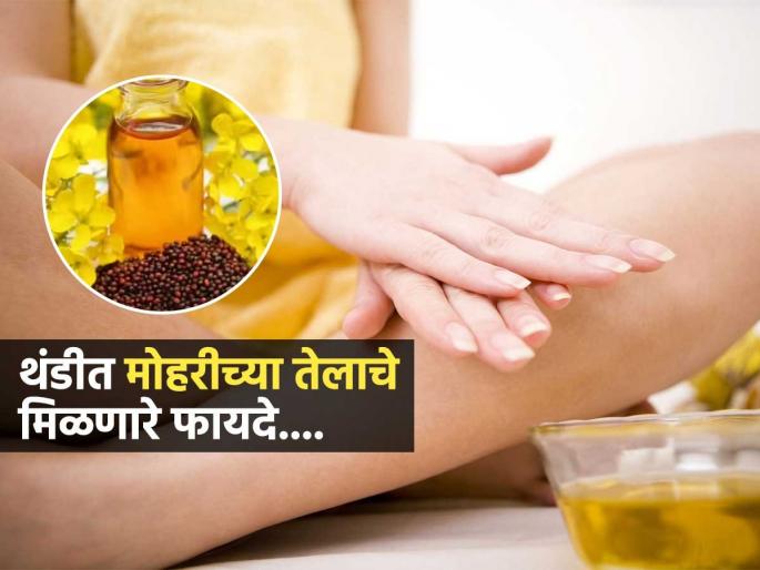 Mustard oil health and skin benefits in winter season | मोहरीचं तेल थंडीत अनेकदृष्टीेने ठरतं वरदान, आरोग्यच नाहीतर त्वचाही राहते निरोगी, कशी ती पाहा
