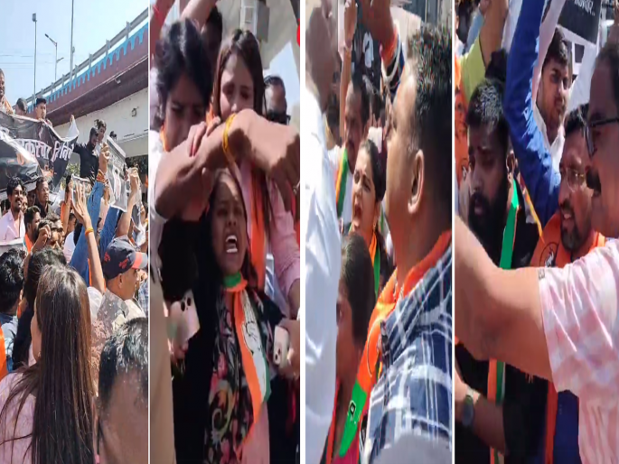 Rada at Kranti Chowk of Chhatrapati Sambhajinagar; MVA - BJP workers face to face | Video: छत्रपती संभाजीनगरमध्ये क्रांतीचौकात राडा; मविआ - भाजपचे कार्यकर्ते समोरासमोर