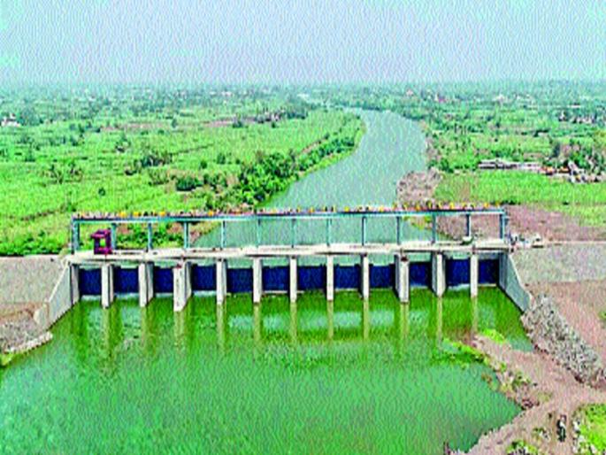 Completing the bunding work in river Jod | नदीजोड प्रकल्पातील बंधाऱ्याचे काम पूर्ण