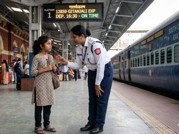 11-year-old girl standing at Nagpur railway station to go to village, police did not let her go due to her safety concerns | Nagpur: वय वर्षे ११, बालिका निघाली बिहारकडे; प्रधान आरक्षक स्नेहल यांना दिसली आणि... 11-year-old girl standing at Nagpur railway station to go to village, police did not let her go due to her safety concerns | Nagpur: वय वर्षे ११, बालिका निघाली बिहारकडे; प्रधान आरक्षक स्नेहल यांना दिसली आणि...