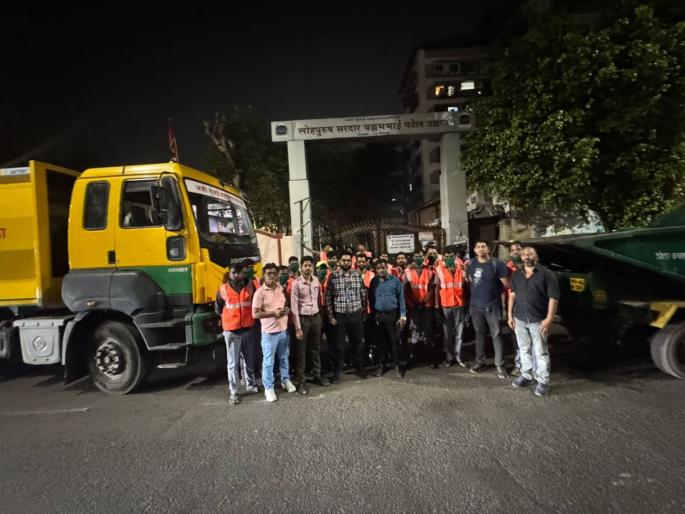 Special cleanliness drive till 3 am after Coldplay concert | कोल्ड प्ले काॅन्सर्ट' नंतर पहाटे lतीन वाजेपर्यंत विशेष स्वच्छता मोहीम
