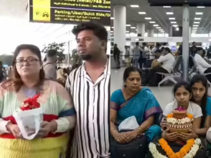 indigo flight cancellations woman carrying father ashes to haridwar stuck in bengaluru airport | डोळ्यात पाणी, हातात वडिलांच्या अस्थी; इंडिगोची फाइट कॅन्सल, हतबल लेकीने सरकारकडे मागितली मदत indigo flight cancellations woman carrying father ashes to haridwar stuck in bengaluru airport | डोळ्यात पाणी, हातात वडिलांच्या अस्थी; इंडिगोची फाइट कॅन्सल, हतबल लेकीने सरकारकडे मागितली मदत