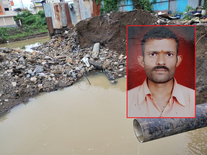 The body of the laborer who was washed away in the flood of the drain was found | नाल्याच्या पुरात वाहून गेलेल्या मजुराचा मृतदेह सापडला The body of the laborer who was washed away in the flood of the drain was found | नाल्याच्या पुरात वाहून गेलेल्या मजुराचा मृतदेह सापडला