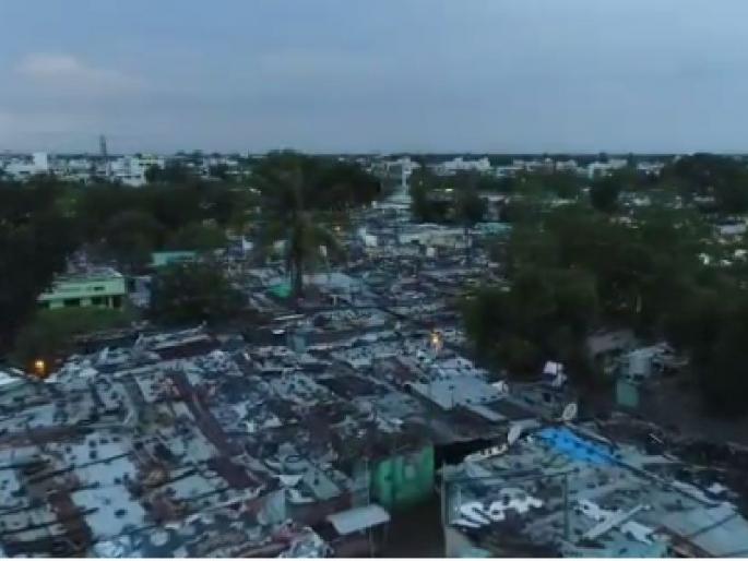 Polling in Nanded - Use of drone cameras to monitor the situation | नांदेडमध्ये मतदान - परिस्थितीवर लक्ष ठेवण्यासाठी ड्रोन कॅमे-याचा वापर