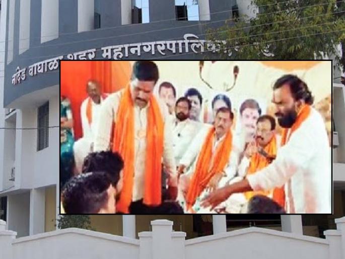 Clashes in Nanded Shinde Sena over campaigning of independent candidate; Loud protest in front of shiv sena Sanpark pramukh | अपक्ष उमेदवाराच्या प्रचारावरून नांदेड शिंदेसेनेत रणकंदन; संपर्कप्रमुखांच्या समोरच राडा Clashes in Nanded Shinde Sena over campaigning of independent candidate; Loud protest in front of shiv sena Sanpark pramukh | अपक्ष उमेदवाराच्या प्रचारावरून नांदेड शिंदेसेनेत रणकंदन; संपर्कप्रमुखांच्या समोरच राडा