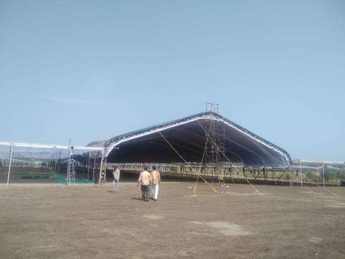Preparing for the historic Nangra Festival in Pohradevi | पोहरादेवीत ऐतिहासीक नंगारा महोत्सवाची तयारी अंतीम टप्यात Preparing for the historic Nangra Festival in Pohradevi | पोहरादेवीत ऐतिहासीक नंगारा महोत्सवाची तयारी अंतीम टप्यात