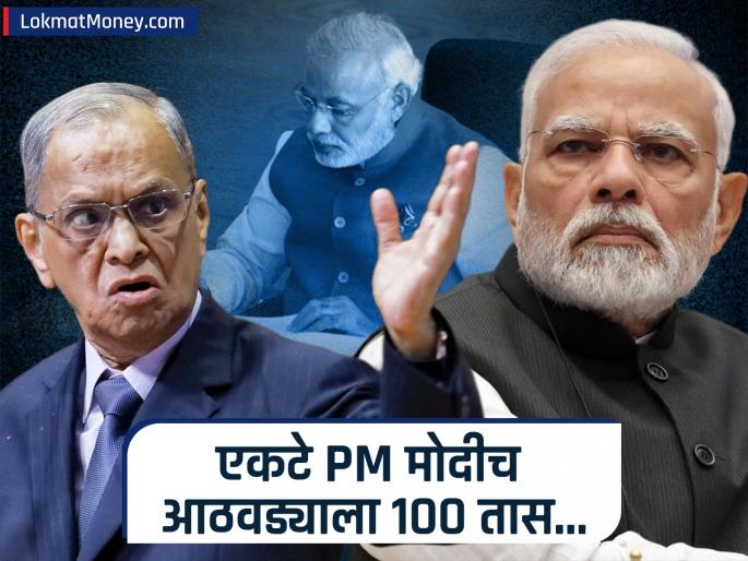 Only PM Modi works 100 hours a week What Narayana Murthy told Tejasvi Surya during Mumbai - Bengaluru flight chat | एकटे PM मोदीच आठवड्याला १०० तास काम करतात; '७० तास'वरून ट्रोल झालेल्या नारायण मूर्तींचं प्रशस्तीपत्रक