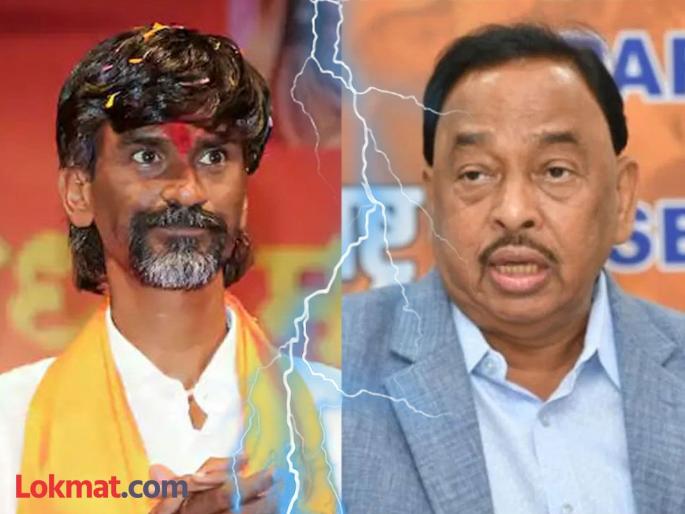 Narayan Rane's criticism of Manoj Jarange Patil, said, "What is there to see in you, even if you take off your clothes..." | नारायण राणेंची मनोज जरांगेंवर टीका, म्हणाले, "तुझ्यात बघण्यासारखं काय, कपडे काढले तरी…’’ Narayan Rane's criticism of Manoj Jarange Patil, said, "What is there to see in you, even if you take off your clothes..." | नारायण राणेंची मनोज जरांगेंवर टीका, म्हणाले, "तुझ्यात बघण्यासारखं काय, कपडे काढले तरी…’’