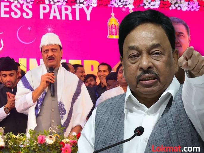 Narayan Rane reaction to Ajit Pawar statement at NCP Iftar party | "मुस्लिमांना डोळे दाखवणाऱ्यांना सोडणार नाही"; नारायण राणे म्हणाले, "त्यांनी काम घेतलं असेल" Narayan Rane reaction to Ajit Pawar statement at NCP Iftar party | "मुस्लिमांना डोळे दाखवणाऱ्यांना सोडणार नाही"; नारायण राणे म्हणाले, "त्यांनी काम घेतलं असेल"