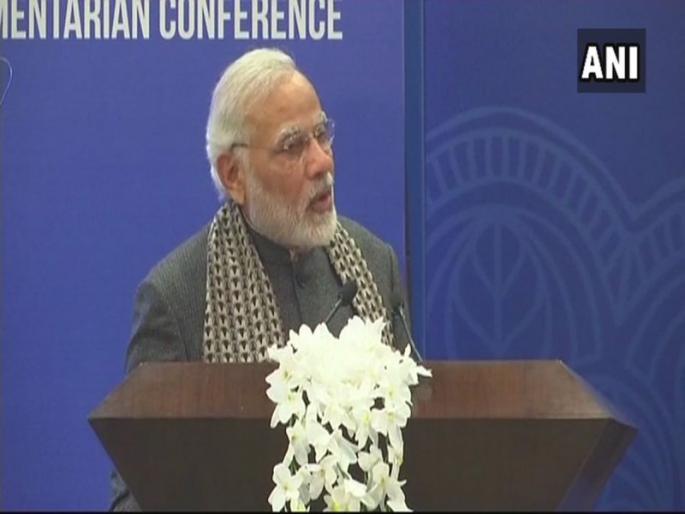 PM modi address pio parliamentary conference | प्रत्येक कामाची गती आधीपेक्षा दुप्पट, प्रवासी भारतीय संमेलनाच्या उद्घाटन कार्यक्रमात 'नमो' मंत्र PM modi address pio parliamentary conference | प्रत्येक कामाची गती आधीपेक्षा दुप्पट, प्रवासी भारतीय संमेलनाच्या उद्घाटन कार्यक्रमात 'नमो' मंत्र