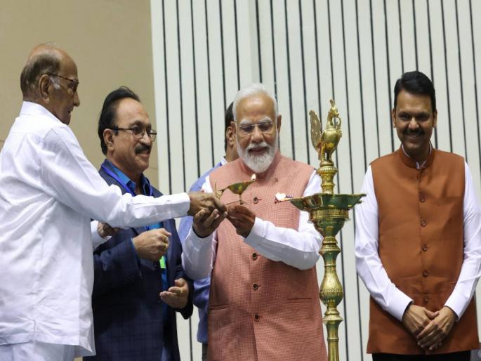 Marathi flag hoisted in the capital Delhi; Prime Minister Modi said, you have chosen the right day... | राजधानी दिल्लीत फडकली मराठी पताका; पंतप्रधान मोदी म्हणाले, तुम्ही योग्य दिवस निवडला... Marathi flag hoisted in the capital Delhi; Prime Minister Modi said, you have chosen the right day... | राजधानी दिल्लीत फडकली मराठी पताका; पंतप्रधान मोदी म्हणाले, तुम्ही योग्य दिवस निवडला...