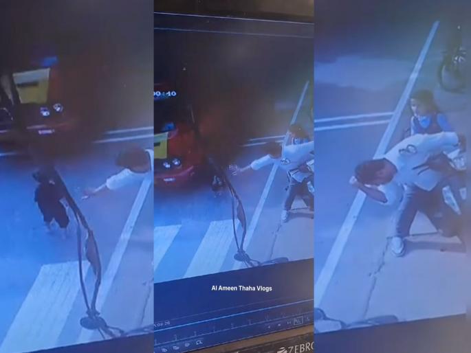 narrow escape video: While playing, the boy ran in front of a truck, his father tried to stop him, but his eyes were closed... | खेळता खेळता भरधाव ट्रकसमोर आला मुलगा, बापाने थांबवण्याचा प्रयत्न केला, डोळेच मिटले... narrow escape video: While playing, the boy ran in front of a truck, his father tried to stop him, but his eyes were closed... | खेळता खेळता भरधाव ट्रकसमोर आला मुलगा, बापाने थांबवण्याचा प्रयत्न केला, डोळेच मिटले...