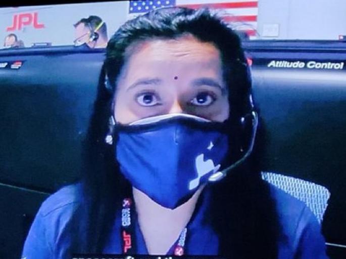 NASA Mars Mission: spacecraft landed Dr. Swati Mohan's bindi Photo Viral on Social media | NASA Mars Mission: 'बिंदी' चमकली; मंगळावर यान उतरताच सोशल मिडीयावर व्हायरल झाल्या डॉ. स्वाती मोहन