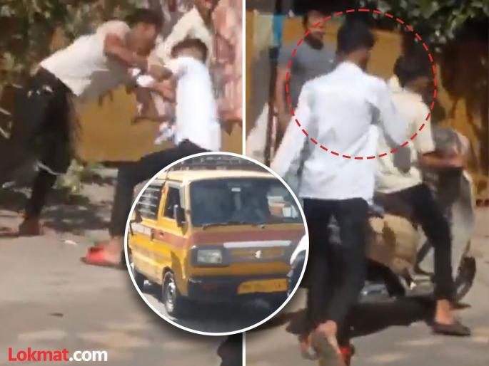 Attack while chasing on a scooter in a busy road; Students were shot and hit by a school van, youths were terrified in Nashik | भररस्त्यात स्कूटीवरून पाठलाग करत वार; विद्यार्थिनींना उडवले अन् स्कूल व्हॅनला धडकले, नाशकात तरुणांचा हैदोस Attack while chasing on a scooter in a busy road; Students were shot and hit by a school van, youths were terrified in Nashik | भररस्त्यात स्कूटीवरून पाठलाग करत वार; विद्यार्थिनींना उडवले अन् स्कूल व्हॅनला धडकले, नाशकात तरुणांचा हैदोस