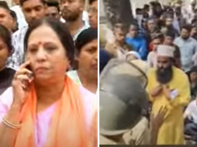 Tension in Nashik over action on unauthorized religious places People including MLAs on the streets | अनधिकृत धार्मिक स्थळावरील कारवाईवरून नाशिकमध्ये तणाव; आमदारांसह लोक रस्त्यावर Tension in Nashik over action on unauthorized religious places People including MLAs on the streets | अनधिकृत धार्मिक स्थळावरील कारवाईवरून नाशिकमध्ये तणाव; आमदारांसह लोक रस्त्यावर