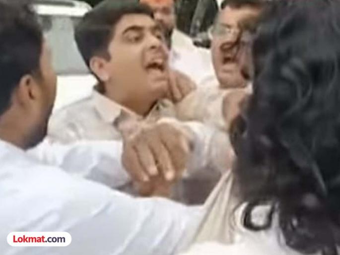 Two groups from Ahilyanagar clashed at Shinde Sena meeting in Nashik; Sharad Pawar group claims that an official from the group entered the meeting | नाशिकमध्ये शिंदेसेनेच्या बैठकीत अहिल्यानगरचे दोन गट भिडले; शरद पवार गटाचा पदाधिकारी बैठकीत शिरल्याचा दावा