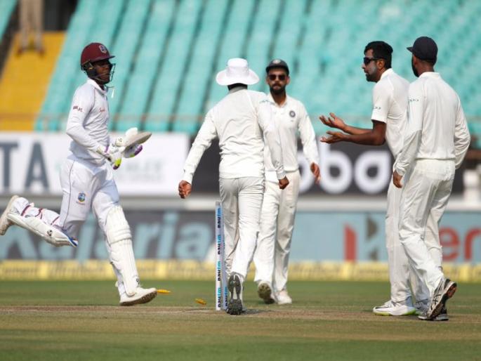 IND VS WI: Ravidra Jadeja made a gimmick and Virat Kohli Use Bad Words | IND VS WI: मैदानात जडेजाने केली नौटंकी आणि कोहलीने हासडली शिवी