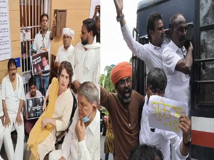 National Herald Case: Rahul Gandhi ED inquiry on National Herald case, Congress leaders detained by delhi police | ED कारवाईविरोधात निदर्शने करणाऱ्या CM गहलोत-बघेलसह अनेक दिग्गज नेते पोलिसांच्या ताब्यात National Herald Case: Rahul Gandhi ED inquiry on National Herald case, Congress leaders detained by delhi police | ED कारवाईविरोधात निदर्शने करणाऱ्या CM गहलोत-बघेलसह अनेक दिग्गज नेते पोलिसांच्या ताब्यात