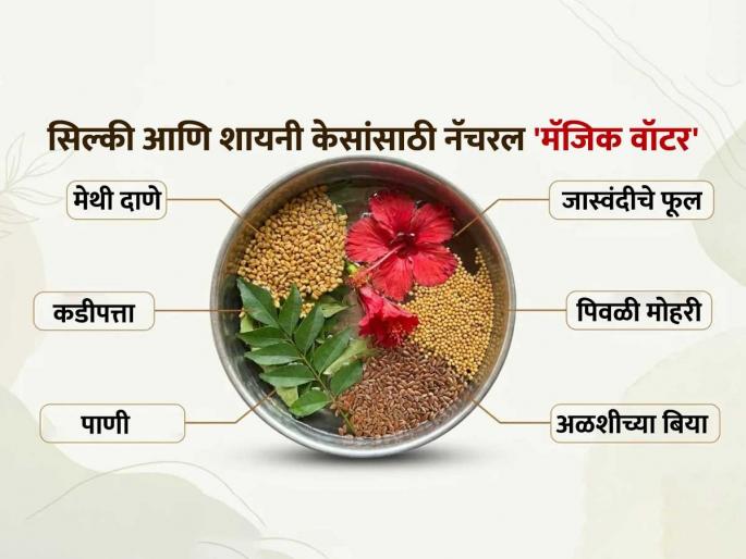 natural remedies for silky hair healthy hair tonic at home homemade hair growth water | फक्त शाम्पू करण्यापूर्वी केसांना लावा 'हे' हर्बल पाणी! उन्हाळ्यात केस कोरडे - रुक्ष होण्याच्या प्रश्नच सुटेल कायमचा... natural remedies for silky hair healthy hair tonic at home homemade hair growth water | फक्त शाम्पू करण्यापूर्वी केसांना लावा 'हे' हर्बल पाणी! उन्हाळ्यात केस कोरडे - रुक्ष होण्याच्या प्रश्नच सुटेल कायमचा...