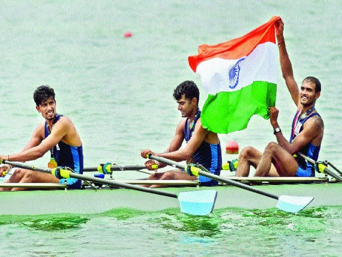 Earning three medals, including the gold medal | Asian Games 2018 : नौकानयनात ऐतिहासिक सुवर्णासह तीन पदकांची कमाई Earning three medals, including the gold medal | Asian Games 2018 : नौकानयनात ऐतिहासिक सुवर्णासह तीन पदकांची कमाई