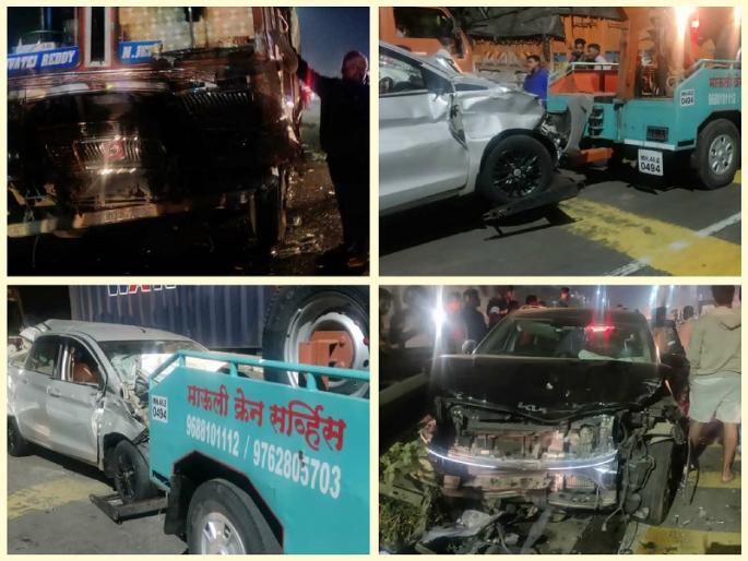 navale bridge accident 48 vehicles blown up at Narhe Oil, diesel and glass jar | ट्रक की यमदूत? नऱ्हे येथे ४८ वाहनांना उडविले; ऑईल, डिझेल अन् काचांचा खच navale bridge accident 48 vehicles blown up at Narhe Oil, diesel and glass jar | ट्रक की यमदूत? नऱ्हे येथे ४८ वाहनांना उडविले; ऑईल, डिझेल अन् काचांचा खच