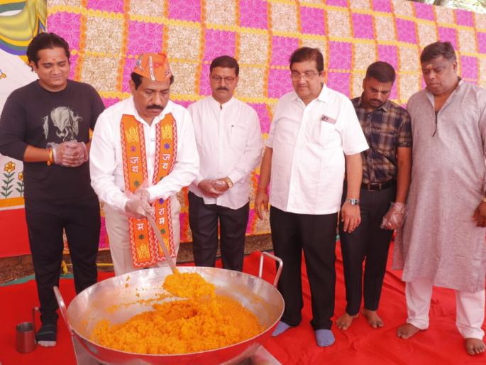 Distribution of 2 lakh Ramprasad laddus in Navi Mumbai | नवी मुंबईत दोन लाख रामप्रसाद लाडूंचे वाटप Distribution of 2 lakh Ramprasad laddus in Navi Mumbai | नवी मुंबईत दोन लाख रामप्रसाद लाडूंचे वाटप