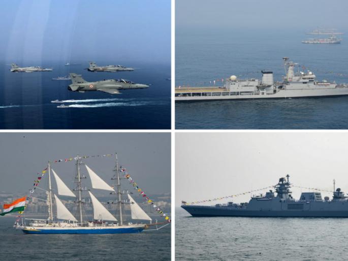 The Indian Navy will pay homage to 60 warships submarines and 50 fighter jets in vishakhapattnam | Indian Navy: भारतीय नौदलातील ६० लढाऊ जहाजे, पाणबुड्या अन् ५० लढाऊ विमाने देणार मानवंदना The Indian Navy will pay homage to 60 warships submarines and 50 fighter jets in vishakhapattnam | Indian Navy: भारतीय नौदलातील ६० लढाऊ जहाजे, पाणबुड्या अन् ५० लढाऊ विमाने देणार मानवंदना