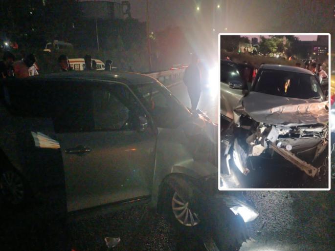 Second accident of the day on Navle bridge Traffic disrupted one injured | नवले पुलावर अपघातांची मालिका सुरुच; दिवसभरात दुसऱ्यांदा गाड्यांची धडक, एक जखमी