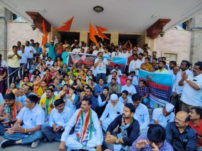 The governor bhagat singh koshyari statement is part of a wider BJP conspiracy Criticism of NCP from Pune | राज्यपालांनी केलेले वक्तव्य भाजपच्या व्यापक षड्यंत्राचाच एक भाग; पुण्यातून राष्ट्रवादीचे आंदोलन The governor bhagat singh koshyari statement is part of a wider BJP conspiracy Criticism of NCP from Pune | राज्यपालांनी केलेले वक्तव्य भाजपच्या व्यापक षड्यंत्राचाच एक भाग; पुण्यातून राष्ट्रवादीचे आंदोलन