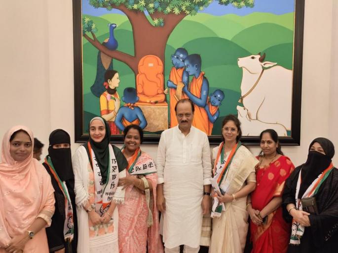 Thane: Activists including 8 former corporators of Sharad Pawar group in Ajit Pawar group, shock to Jitendra Awha | Thane: शरद पवार गटातील ८ माजी नगरसेवकांसह कार्यकर्ते अजित पवार गटात, जितेंद्र आव्हाडांना धक्का Thane: Activists including 8 former corporators of Sharad Pawar group in Ajit Pawar group, shock to Jitendra Awha | Thane: शरद पवार गटातील ८ माजी नगरसेवकांसह कार्यकर्ते अजित पवार गटात, जितेंद्र आव्हाडांना धक्का