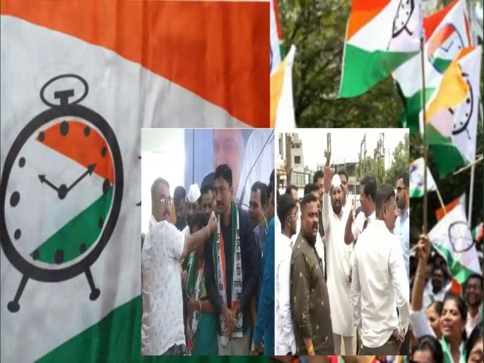 Ajit Pawar's birthday cake was cut, rows were distributed and NCP activists clashed with each other. | अजितदादांच्या वाढदिवसाचा केक कापला, पेढे वाटले आणि राष्ट्रवादीचे कार्यकर्ते एकमेकांना भिडले, जोरदार धक्काबुक्की Ajit Pawar's birthday cake was cut, rows were distributed and NCP activists clashed with each other. | अजितदादांच्या वाढदिवसाचा केक कापला, पेढे वाटले आणि राष्ट्रवादीचे कार्यकर्ते एकमेकांना भिडले, जोरदार धक्काबुक्की