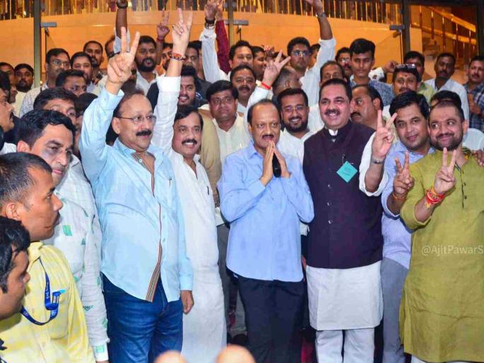 Ajit Pawar elected both candidates on first preference votes | मते फुटणार म्हणणाऱ्यांना दणका; अजित पवार यांनी दोन्ही उमेदवार पहिल्या पसंतीच्या मतांवर निवडून आणले Ajit Pawar elected both candidates on first preference votes | मते फुटणार म्हणणाऱ्यांना दणका; अजित पवार यांनी दोन्ही उमेदवार पहिल्या पसंतीच्या मतांवर निवडून आणले