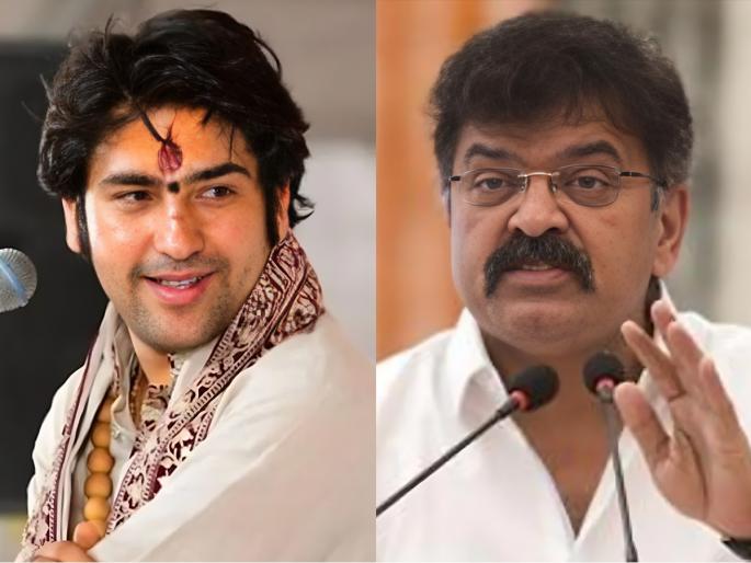 NCP MLA Jitendra Awad criticized Bageshwar Dham abbot Dhirendra Shastri Bageshwar Maharaj  | "स्त्रीच्या भांगेत सिंदूर नसेल तर समजा प्लॉट रिकामा", धीरेंद्र शास्त्रींच्या विधानावरून आव्हाड संतापले  NCP MLA Jitendra Awad criticized Bageshwar Dham abbot Dhirendra Shastri Bageshwar Maharaj  | "स्त्रीच्या भांगेत सिंदूर नसेल तर समजा प्लॉट रिकामा", धीरेंद्र शास्त्रींच्या विधानावरून आव्हाड संतापले