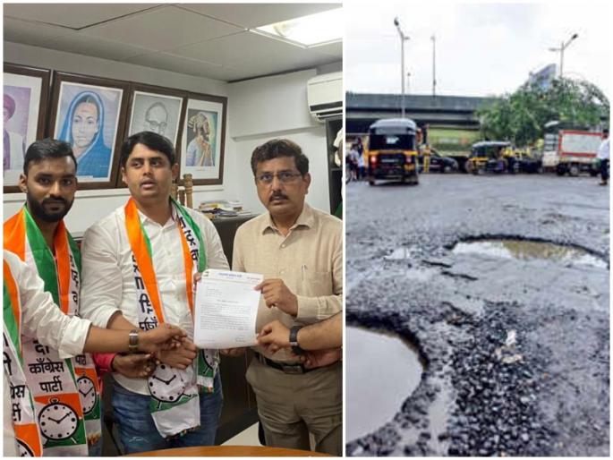 1800 crore for road works but why are Mumbais roads in potholes NCP to start Movement | रस्ते कामासाठी १८०० कोटी तरी मुंबईचे रस्ते खड्ड्यांत का?; राष्ट्रवादी करणार ‘पाठपुरावा आंदोलन’ 1800 crore for road works but why are Mumbais roads in potholes NCP to start Movement | रस्ते कामासाठी १८०० कोटी तरी मुंबईचे रस्ते खड्ड्यांत का?; राष्ट्रवादी करणार ‘पाठपुरावा आंदोलन’