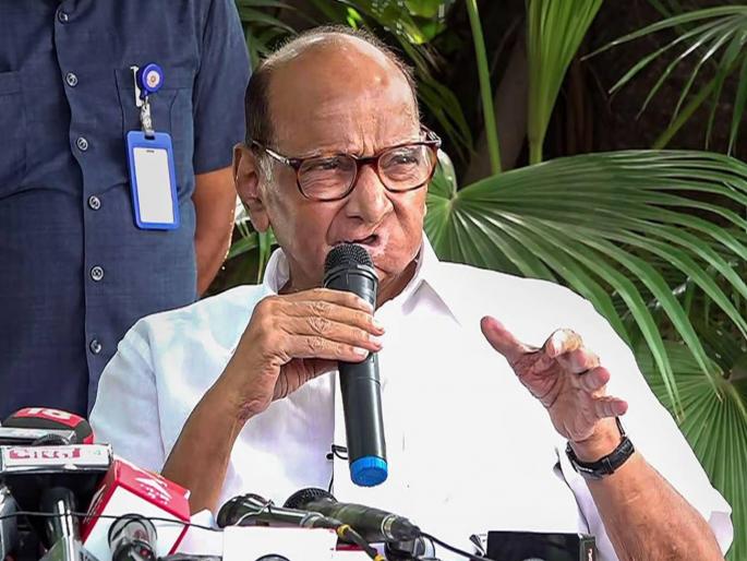 Not a single BJP leader is among the leaders prosecuted by ED says Sharad Pawar | ईडीने कारवाई केलेल्या नेत्यांमध्ये एकही भाजप नेता नाही; शरद पवारांचा हल्लाबोल Not a single BJP leader is among the leaders prosecuted by ED says Sharad Pawar | ईडीने कारवाई केलेल्या नेत्यांमध्ये एकही भाजप नेता नाही; शरद पवारांचा हल्लाबोल