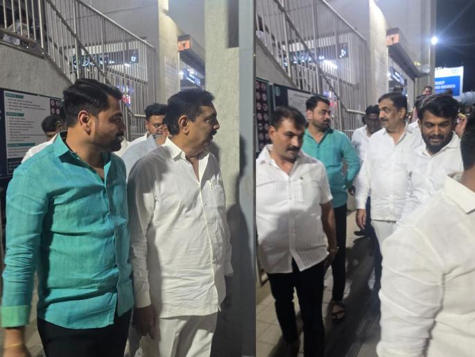 ncp sp group jayant patil was hit by a traffic jam in pune he finally left his the vehicle and traveled by metro | जयंत पाटील यांना बसला वाहतूक कोंडीचा फटका; कंटाळून शेवटी वाहन सोडले अन् मेट्रोने केला प्रवास ncp sp group jayant patil was hit by a traffic jam in pune he finally left his the vehicle and traveled by metro | जयंत पाटील यांना बसला वाहतूक कोंडीचा फटका; कंटाळून शेवटी वाहन सोडले अन् मेट्रोने केला प्रवास