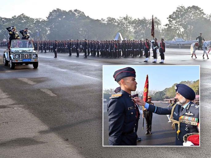 Convocation ceremony of 147th batch of NDA after tough training | खडतर प्रशिक्षणानंतर एनडीएच्या १४७ व्या तुकडीचा दीक्षांत समारंभ उत्साहात Convocation ceremony of 147th batch of NDA after tough training | खडतर प्रशिक्षणानंतर एनडीएच्या १४७ व्या तुकडीचा दीक्षांत समारंभ उत्साहात