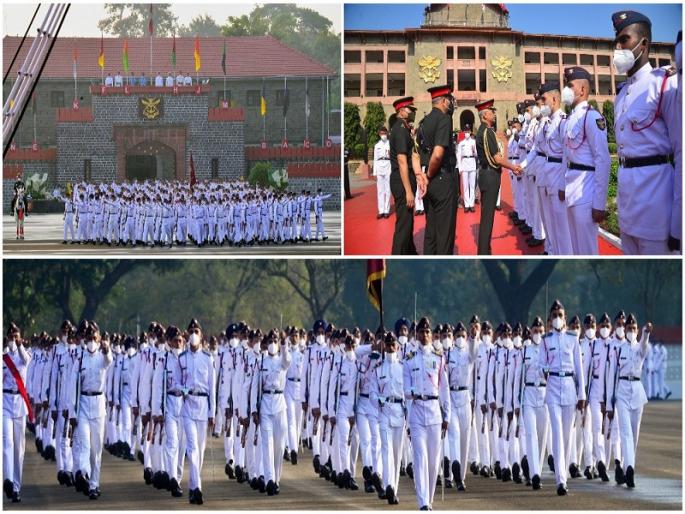 nda convocation ceremony with disciplined movement pune | शिस्तबद्ध संचलनाने एनडीएचा दीक्षांत संचलन सोहळा उत्साहात nda convocation ceremony with disciplined movement pune | शिस्तबद्ध संचलनाने एनडीएचा दीक्षांत संचलन सोहळा उत्साहात