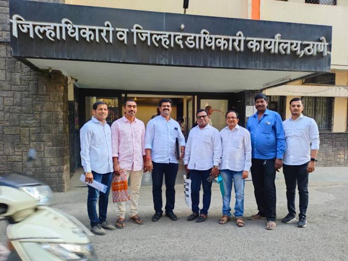 Thane of the farmers who are affected by the electric lines of the bullet train will be handed over to the district collector | बुलेट ट्रेनच्या विद्युत वाहिन्यांमुळे बाधित होणाऱ्या शेतकऱ्यांचे ठाणे जिल्हाधिकाऱ्यांना साकडे Thane of the farmers who are affected by the electric lines of the bullet train will be handed over to the district collector | बुलेट ट्रेनच्या विद्युत वाहिन्यांमुळे बाधित होणाऱ्या शेतकऱ्यांचे ठाणे जिल्हाधिकाऱ्यांना साकडे
